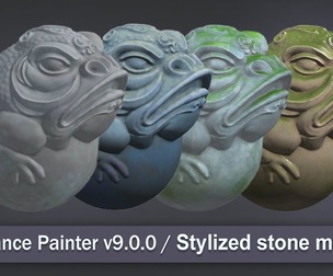 Stylized stone material