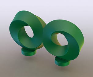 Geometric Infinity Mobius with Stand