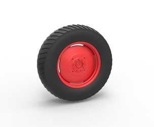 Rear wheel of Small block Pulling tractor 1:25