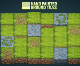 Hand Painted Ground Tiles