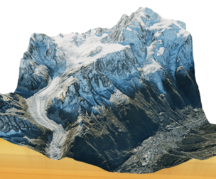 Aiguille du Midi mountain peak 3d model