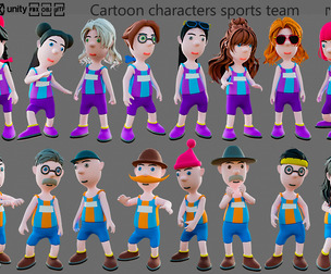 Cartoon characters sports team