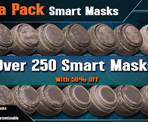 Mega Pack 250 Smart Masks - Vol.01 to Vol.04