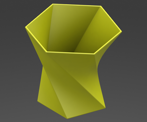 Twisted Pen-Hex Holder