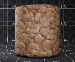 Stylized Ground Clay Soil