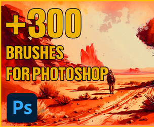 Brushes for photoshop - VOL.3 - [+300 ABR brushes]