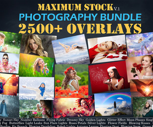 2500+ Photo Overlays MEGA Bundle