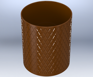 Knurled Antique Round Holder