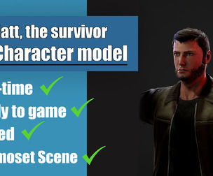 Matt - 3D character - Game-Ready - Rigged