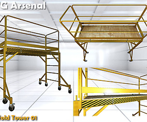 Scaffolding tower