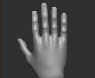 Insert Hands Brush For Zbrush - IMM