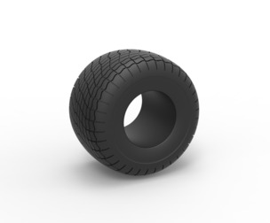 Monster Jam tire 33 Scale 1:25