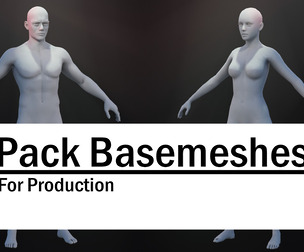 Pack Basemeshes - Male and Female - FOR PRODUCTION