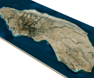 socotra island 3d model terrain