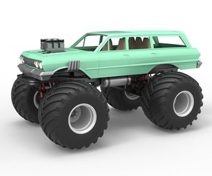 Vintage Monster Truck Scale 1:25