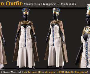 Egyptian Outfit-Models+Materials