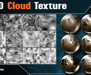 100 Cloud Textures - Vol.13 ( 4k PNG )