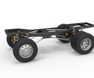 Chassis of Monster Truck with semi wheels 1:25