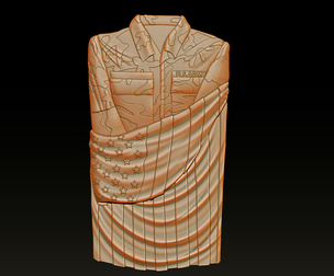 3D STL MODEL FOR CNC COAT OF ARMS