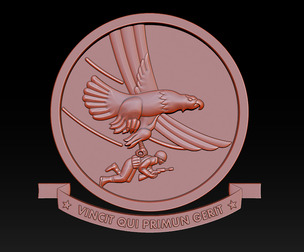 3D STL MODEL FOR CNC COAT OF ARMS