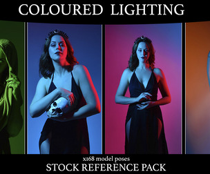 Coloured Light Portraits - Stock Reference Pack