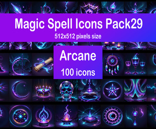Magic Spell Icons Pack29 - Arcane