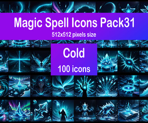 Magic Spell Icons Pack31 - Cold