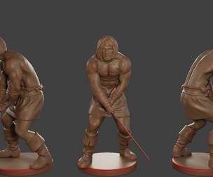Male Barbarian 2HSword Attacking3