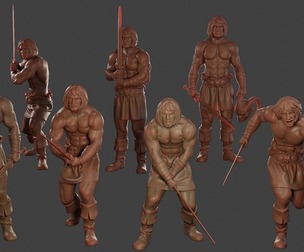 Male Barbarian 2HSword Pack 1