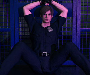 Leon Kennedy Cuffed and Bred (NSFW MPREG Pack)