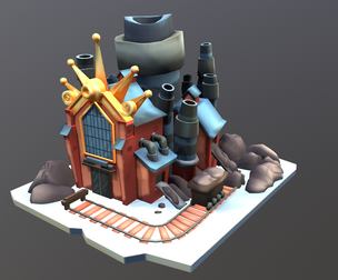 Stylized Coal Mine