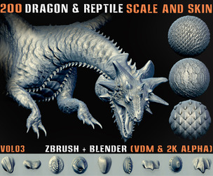 200Dragon, Reptile Scale and Skin(VDM-Alpha) - Vol03