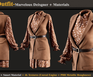 Girls Outfit- Models+Materials