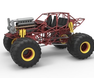 Monster truck base Version 3 Scale 1:25