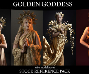 Golden Goddess - Fantasy Model Reference pack