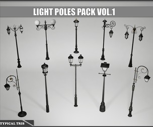 Light Poles Pack Vol. 1