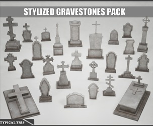 Stylized Gravestones Pack