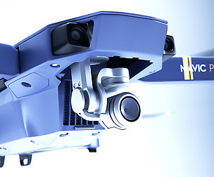 dji mavic pro quadcopter 3d model