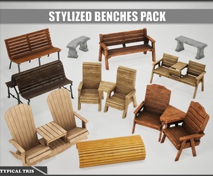 Stylized Benches Pack