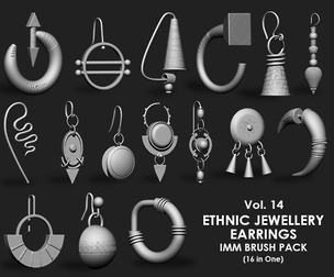 Ethnic Jewellery IMM Obj Brush Pack 16inOne Vol14