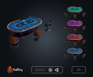 Blackjack Table V2 – Casino Gambling – Game Ready