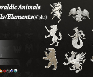 150 Heraldic Animals Symbol/Element V3