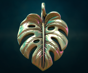 Monstera Pendant