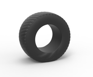 Pulling tractor rear tire while pulling 1:25