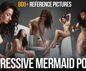 800+ Expressive Mermaid Poses