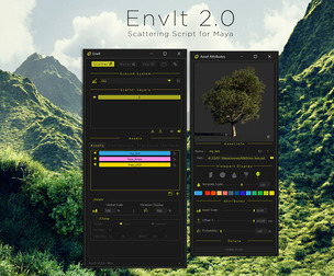 EnvIt 2.0 : Scattering Script for Maya
