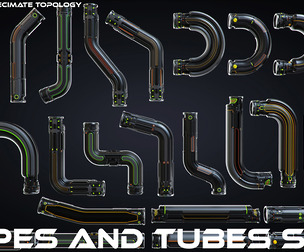 Sci-fi Pipes set