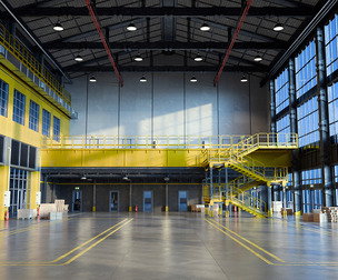 Modern Warehouse 3D Model (blend - fbx - obj)