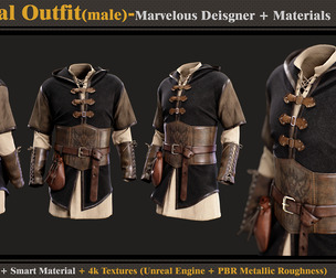 Medieval Outfit-Models+Materials
