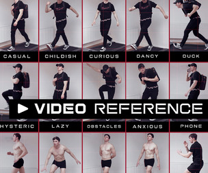180 Walks / Runs - VIDEO reference bundle - MALE